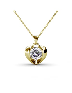 Simply Love-hängen - guld och kristall