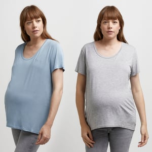 River Island Womens Nursing Maternity T-Shirt Multipack Blue