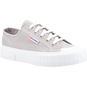 Superga 2630 Stripe 100% Katoen Dames Grijs Colomba Trainers