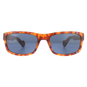Moncler Rectangle Mens Havana Blue Sunglasses