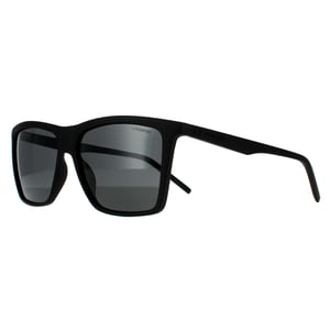 Polaroid Rectangle Mens Black Grey Polarised  90041091