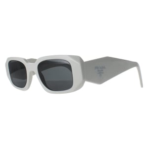 Prada Rectangle Womens Talc Dark Grey PR17WS