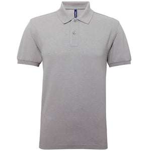 Asquith & Fox Heren Poloshirt met korte mouwen Prestatiemengsel (Heide Grijs)