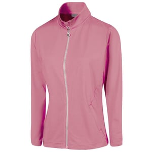 Island Green Womens/Ladies Essential Golf Jacket (Pink)