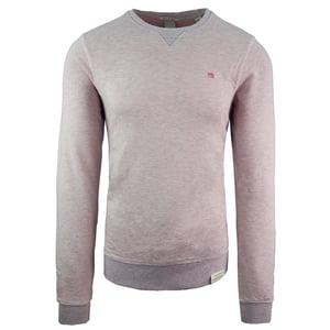 Scotch & Soda Garment-Dyed Logo Katoenen Sweatshirt Roze Heren Pullover 142567 1282