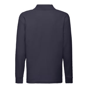 Fruit of the Loom Polo shirt met lange mouwen voor kinderen/kinderen