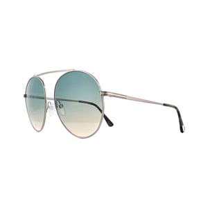 Tom Ford Zonnebril Simone 0571 14 W Zilver Groen Geel Verloop