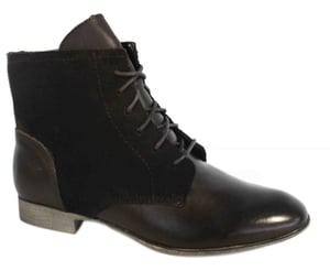 Hush Puppies Farland Ankle läder mörkbruna stövlar skor dam H506631 B34B
