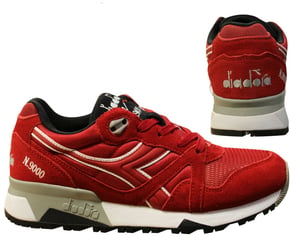 Diadora N9000 Mens Red Trainers