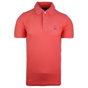 Psycho Bunny Klassieke Polo Korte Mouw Perzik Heren Katoenen Top B6K001B1PC CORAL