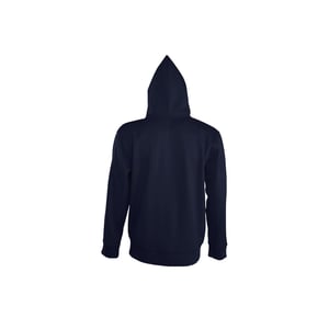 SOLS Mens Seven Full Zip Hooded Sweatshirt / Hoodie (French Navy)