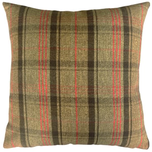 Evans Lichfield Hunter Highland Cow Square Tartan Cushion Cover