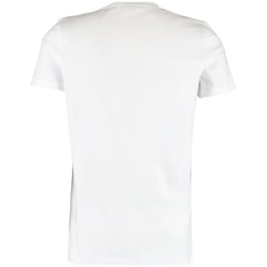 Balmain Paris Vit T-shirt med guldfärgad logotyp
