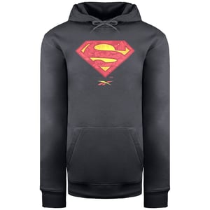 Reebok x DC Superman Hoodie för herrar i mörk grafit