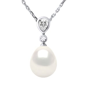 DROP zoetwater parel sieraden 9-10mm White 925