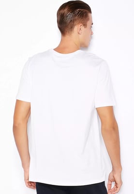 Nike heren T-shirt met geborduurde Swoosh wit
