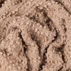 Höem Arvo Boucle Yarn Woven Fringed Throw