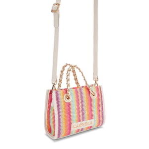 Carvela  Leila Raffia Mini Tote Bag