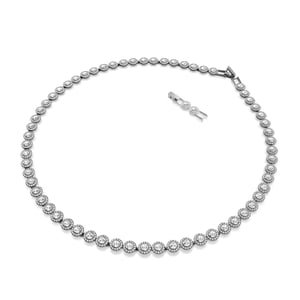 Swarovski 'Una' Dames Ketting van Basismetaal - Zwart 5681057