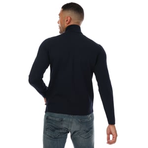 Ted Baker Veller sweatshirt met slanke pasvorm en halve rits voor heren, marineblauw