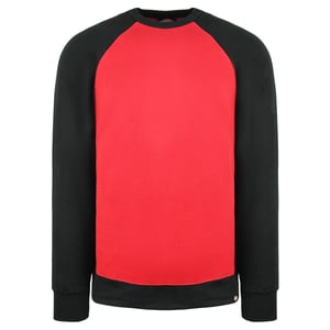 Dickies Tweekleurige Heren Trui Rood/Zwart