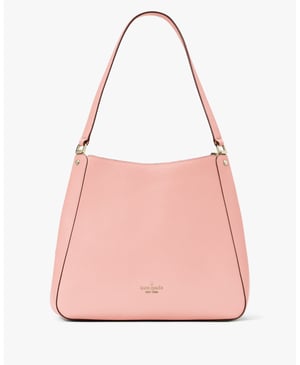 Leila Pebbled Leather Medium Triple Compartment Shoulder Bag