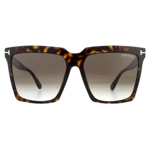 Tom Ford Sunglasses Sabrina 02 FT0764 52K Dark Havana Roviex Brown Gradient