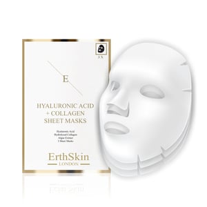 Hyaluronsyra- och kollagenmask - 3 ark