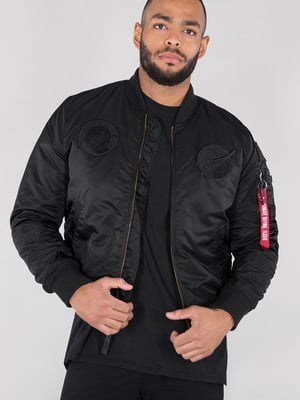 Alpha Industries Men's MA-1 VF NASA Bomber Jacket in Black