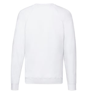 Fruit of the Loom Unisex Lichtgewicht Raglan Sweatshirt voor volwassenen (Wit)