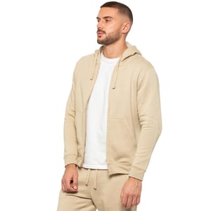 Enzo | Hoodie med dragkedja för herrar - Stone