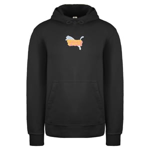 Puma x Kidsuper Studios Long Sleeve Black Mens Graphic Hoodie 598463 01