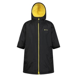 Mountain Warehouse Waterdichte badjas voor kinderen (Jet Zwart)