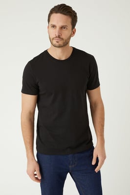Black 3 Pack Crew Neck T-shirts