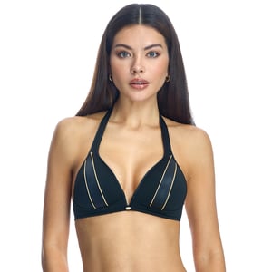 Trådlös bikinibehå med halterneck för kvinnor W241705