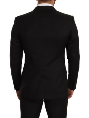 Dolce & Gabbana Mannen Zwart geruit MARTINI SLIM FIT 2 Stuk Suit