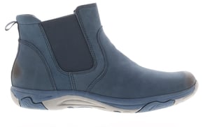 Free Spirit Womens Boots Ankle Preta Leather Slip On navy