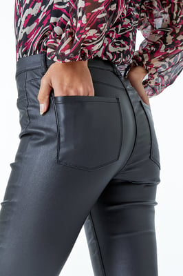 Coated Faux Leather Jeggings