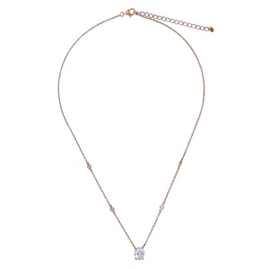 Orphelia 'Elodie' Women's 925 Sterling Silver Necklace - Rose ZK-7419