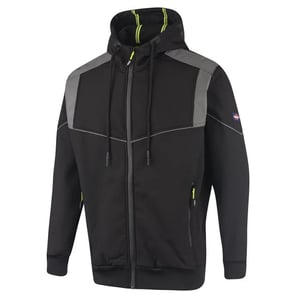 Lee Cooper Heren Reflecterende Jas met Capuchon (Zwart)