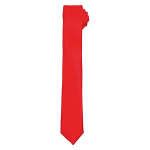 Premier Unisex Adult Slim Tie (Red)