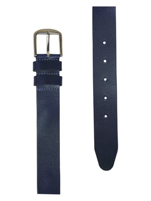 Petrol Industries - Heren Leren Riem - Blauw