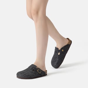 EVER AU Dames Leren Sandalen - Nightjar