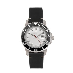 Nautis Dive Pro 200 horloge met leren band en datum