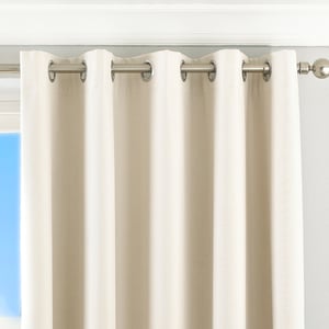 Twilight Blackout Eyelet Curtains in Ivory