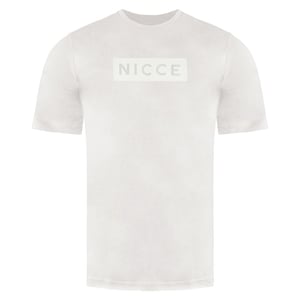 Nicce Short Sleeve Crew Neck Beige Mens Cotton Peak T-Shirt 0211 K002 0741