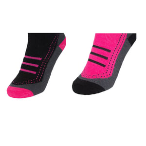 Trespass Womens/Ladies Janus II Ski Socks (Pack Of 2) (Cassis/black)