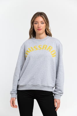 Trussardi Kvinnors Grå Bomullskofta