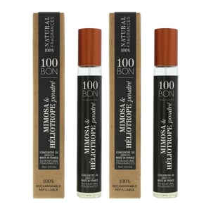100 Bon Mimosa & Heliotrope Poudre Refillable Eau De Parfum 15ml x 2