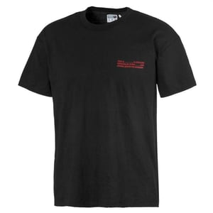 Puma Alteration Short Sleeve Tee T-Shirt Top Black Mens 579880 01